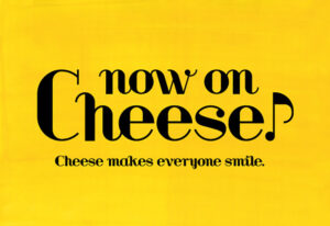 Now on Cheese♪（ナウ オン チーズ）ロゴ