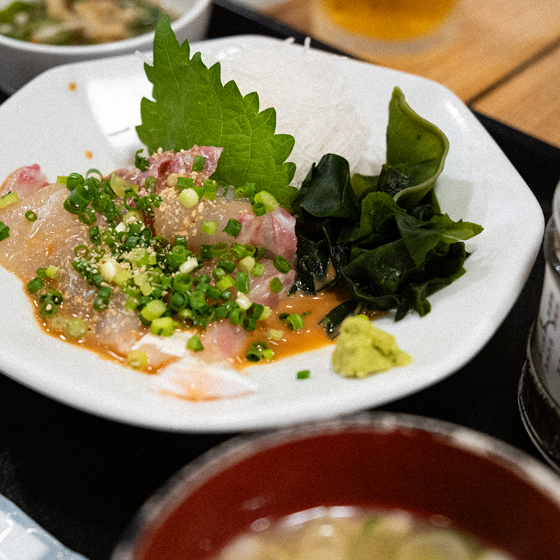 真鯛胡麻定食のアップ写真